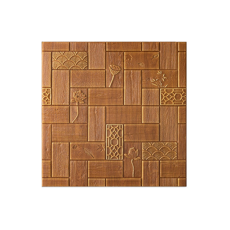 Modern Tin Backsplash Paneling Smooth Wall Ceiling Wood Board Set of 1