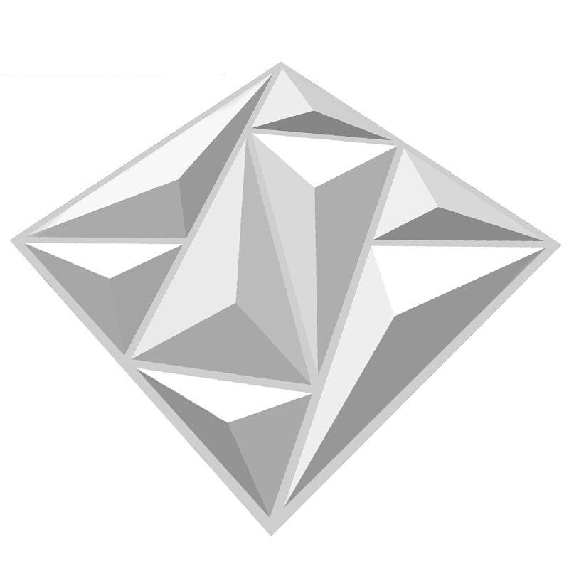 Modern Style Wall Plank 3D Print Bathroom Living Room Wall Panels Set of 40 in White