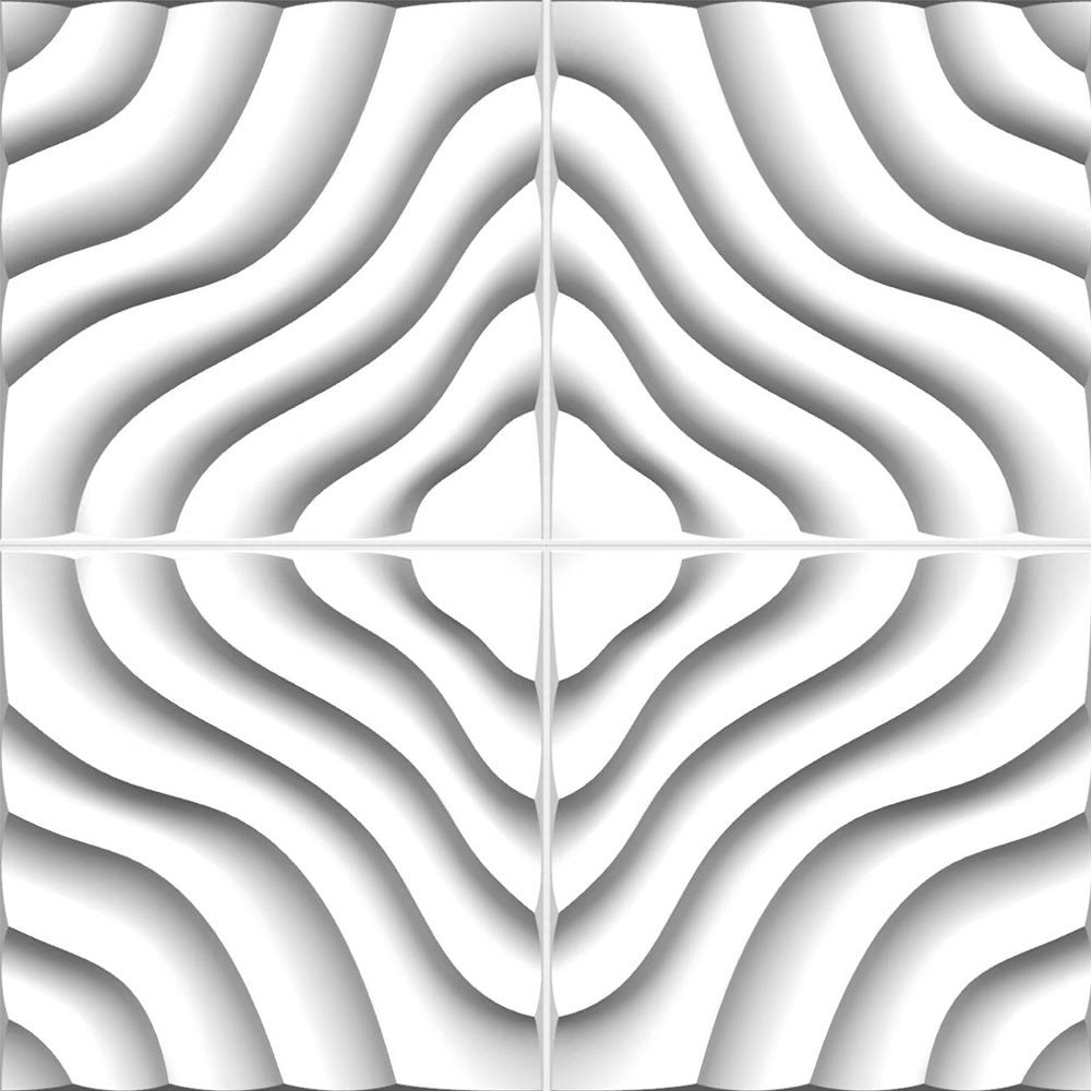 Modern Pearl Wainscoting PVC Wall Access Panel Peel and Stick Wall Tile Set of 40