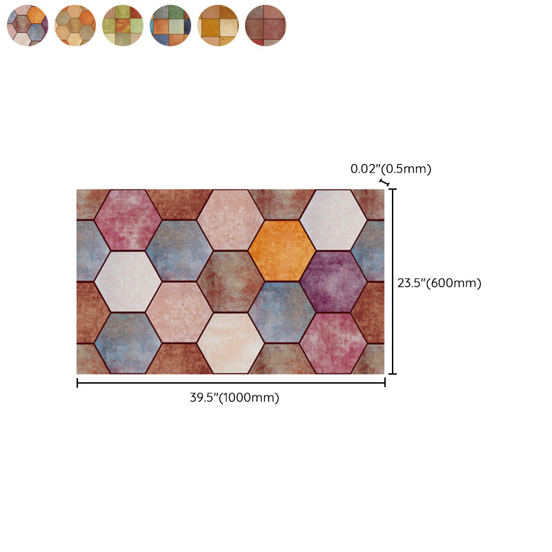 Multi-Tonal Style Vinyl Flooring Peel and Stick Vinyl Flooring with Low Gloss