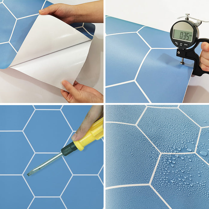 Modern PVC Flooring Peel and Stick Porcelain Tile Look Vinyl Plank Flooring