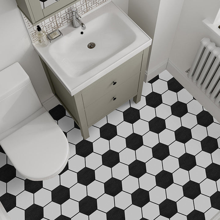 Modern PVC Flooring Peel and Stick Porcelain Tile Look Vinyl Plank Flooring