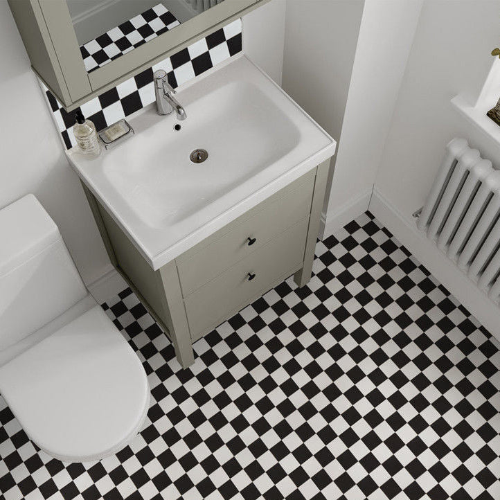 Modern PVC Flooring Peel and Stick Porcelain Tile Look Vinyl Plank Flooring