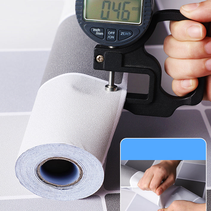 Modern Vinyl Floor Planks Peel & Stick Lattice Printed PVC Flooring