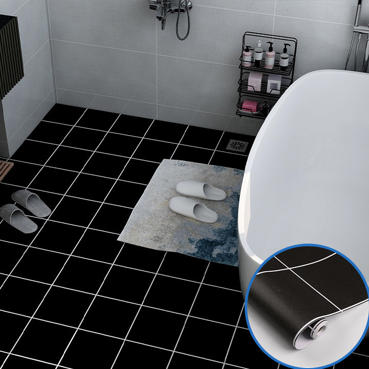 Modern Vinyl Floor Planks Peel & Stick Lattice Printed PVC Flooring