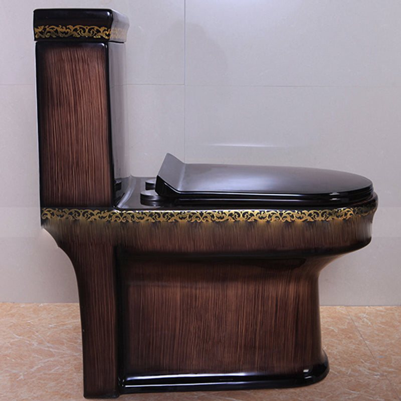 Contemporary Siphon Jet Toilet Bowl One Piece Urine Toilet with Seat