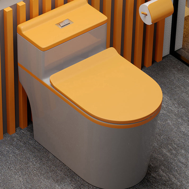 Traditional Floor Mount Flush Toilet 1-Piece Urine Toilet for Bathroom