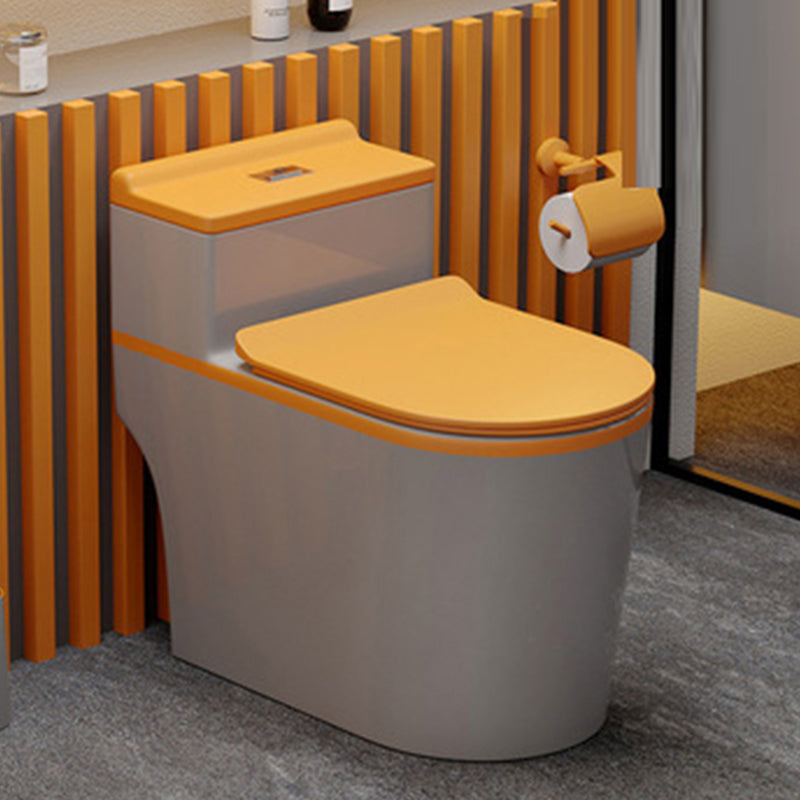 Traditional Floor Mount Flush Toilet 1-Piece Urine Toilet for Bathroom