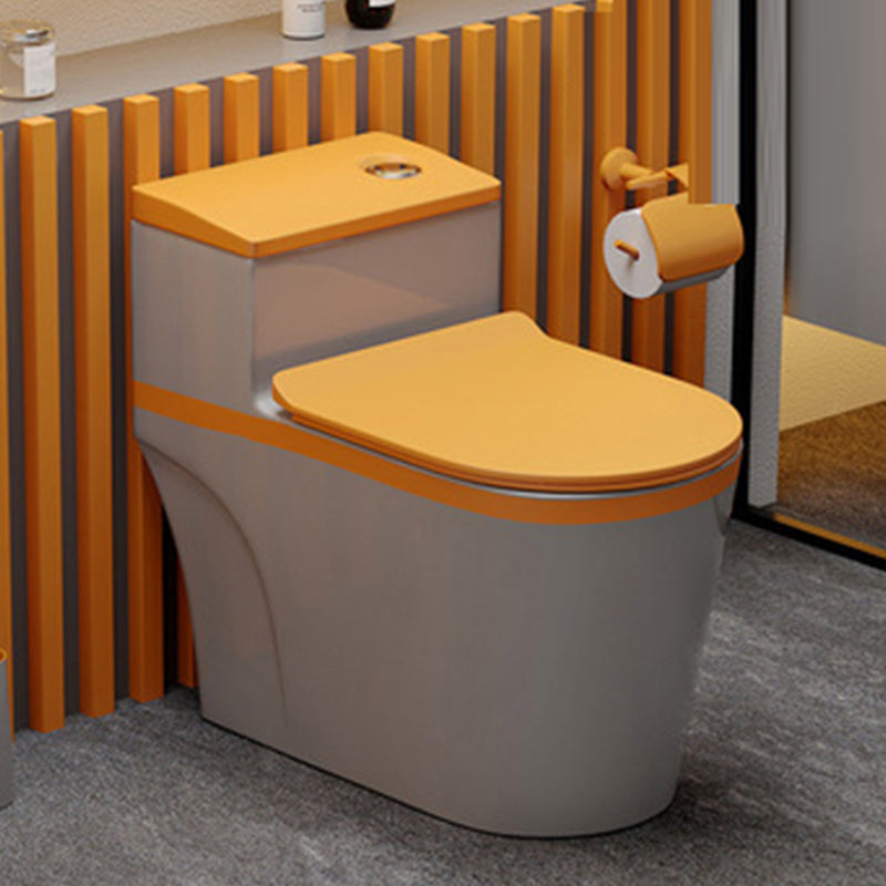 Traditional Floor Mount Flush Toilet 1-Piece Urine Toilet for Bathroom