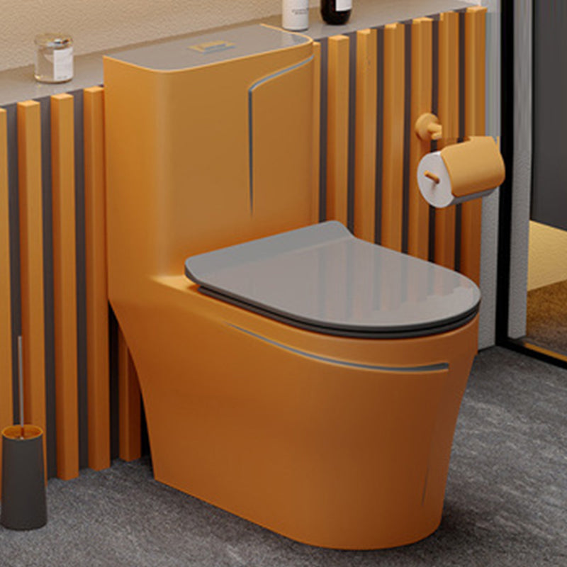 Traditional Floor Mount Flush Toilet 1-Piece Urine Toilet for Bathroom