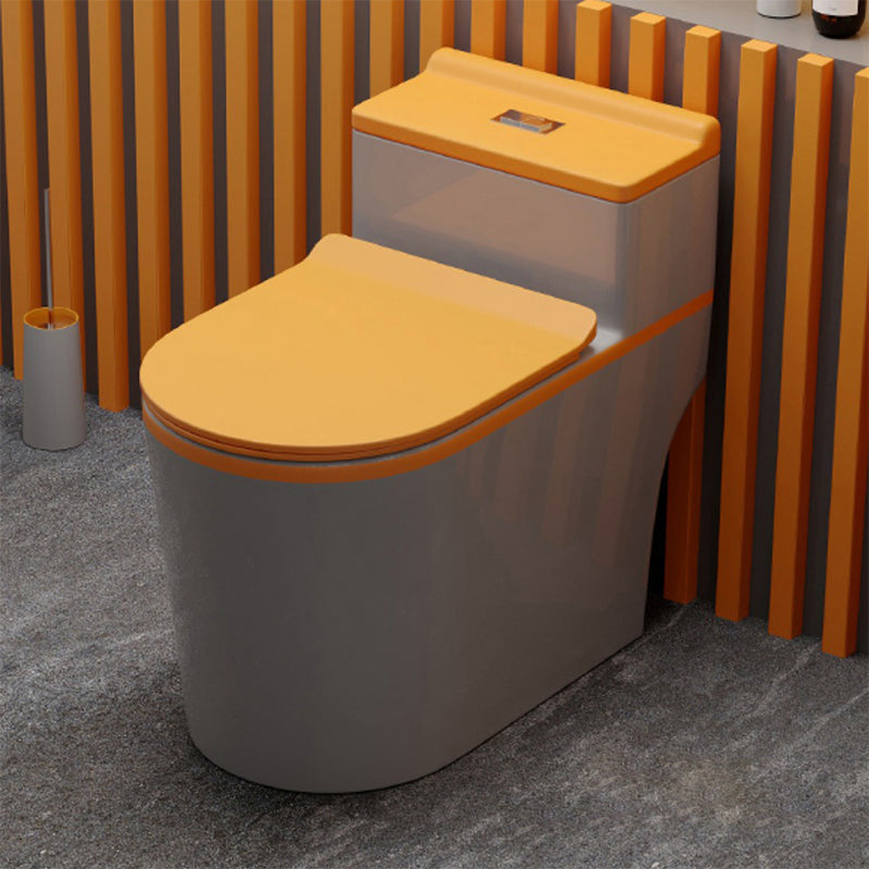 Traditional Floor Mount Flush Toilet 1-Piece Urine Toilet for Bathroom