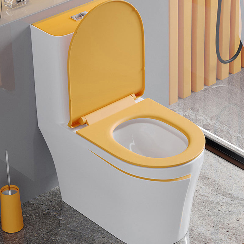Traditional Floor Mount Flush Toilet 1-Piece Urine Toilet for Bathroom