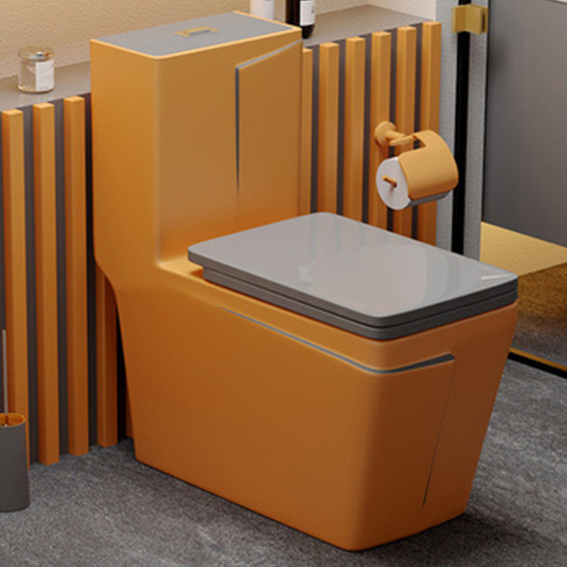 Traditional Floor Mount Flush Toilet 1-Piece Urine Toilet for Bathroom