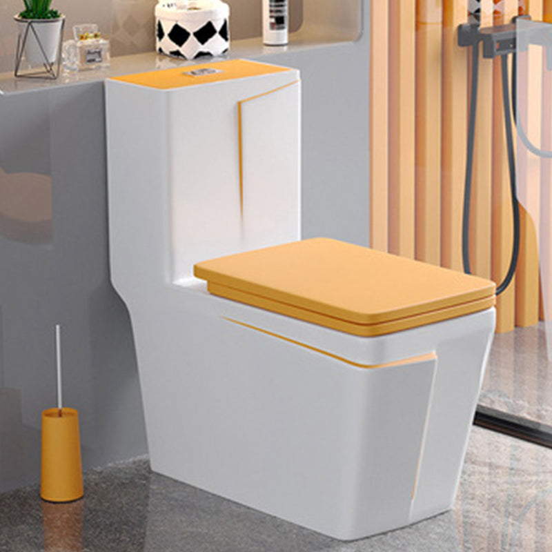 Traditional Floor Mount Flush Toilet 1-Piece Urine Toilet for Bathroom