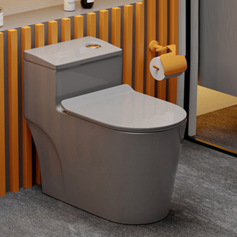 Traditional Floor Mount Flush Toilet 1-Piece Urine Toilet for Bathroom