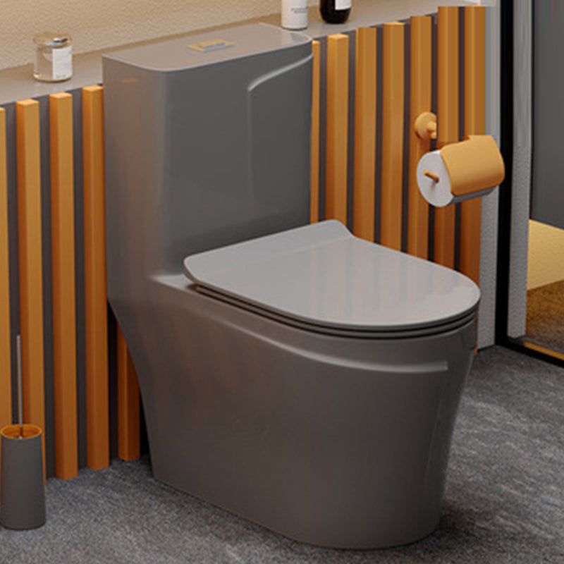 Traditional Floor Mount Flush Toilet 1-Piece Urine Toilet for Bathroom