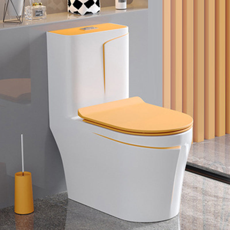 Traditional Floor Mount Flush Toilet 1-Piece Urine Toilet for Bathroom