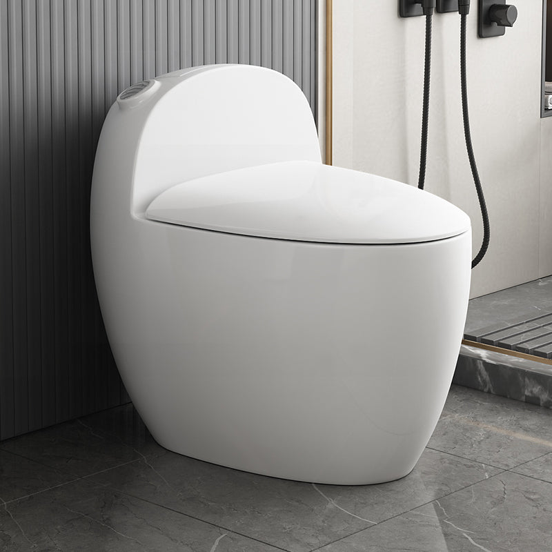 Contemporary Siphon Jet Toilet Bowl One Piece Skirted Urine Toilet with Seat