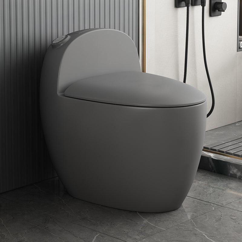 Contemporary Siphon Jet Toilet Bowl One Piece Skirted Urine Toilet with Seat