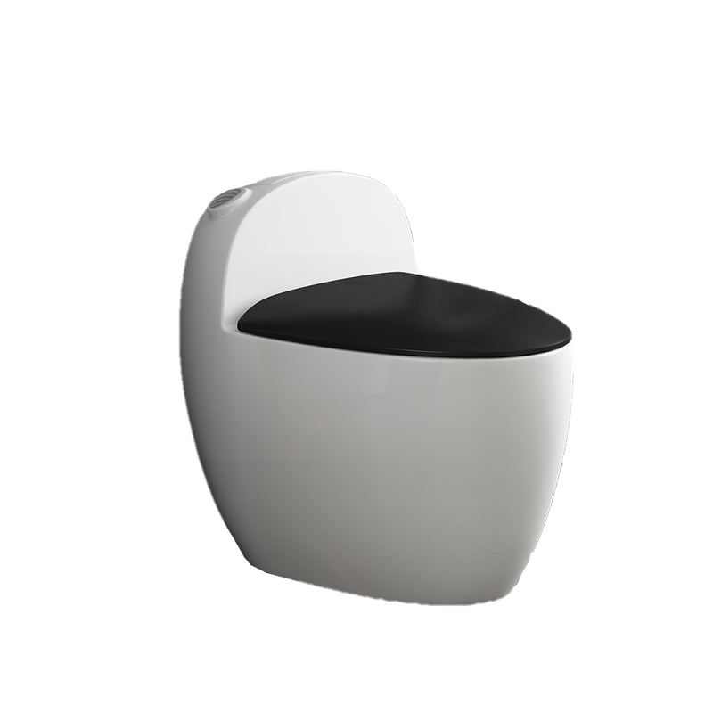 Contemporary Siphon Jet Toilet Bowl One Piece Skirted Urine Toilet with Seat