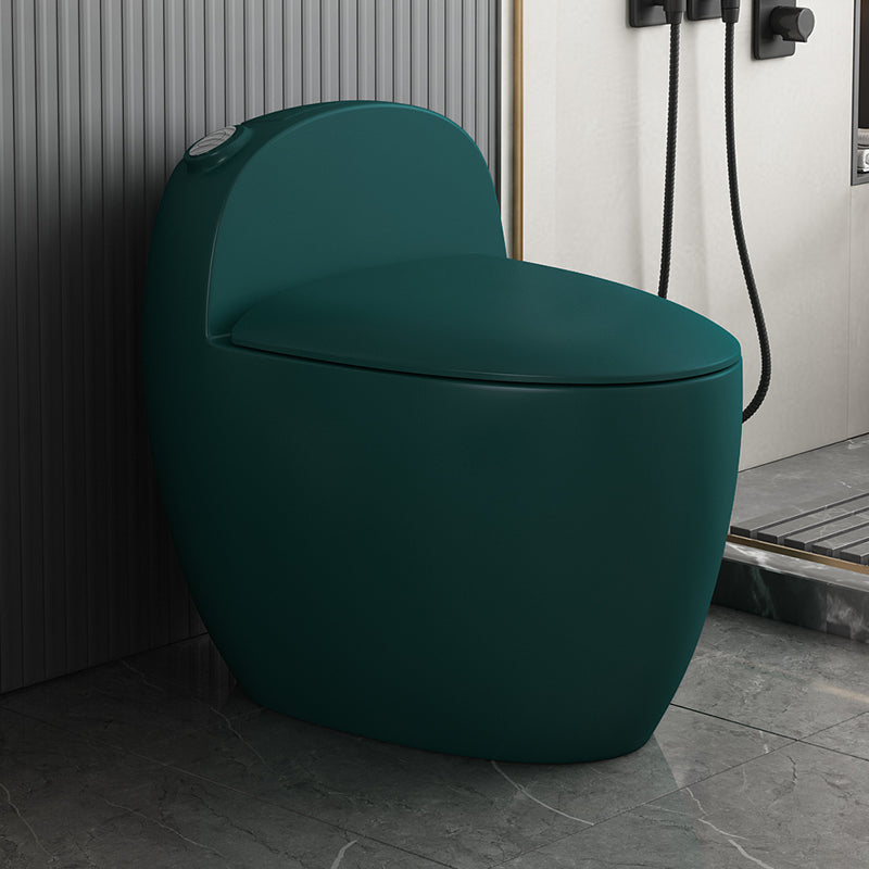 Contemporary Siphon Jet Toilet Bowl One Piece Skirted Urine Toilet with Seat