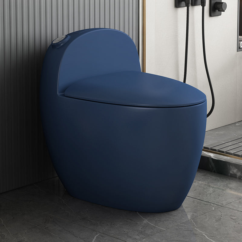 Contemporary Siphon Jet Toilet Bowl One Piece Skirted Urine Toilet with Seat