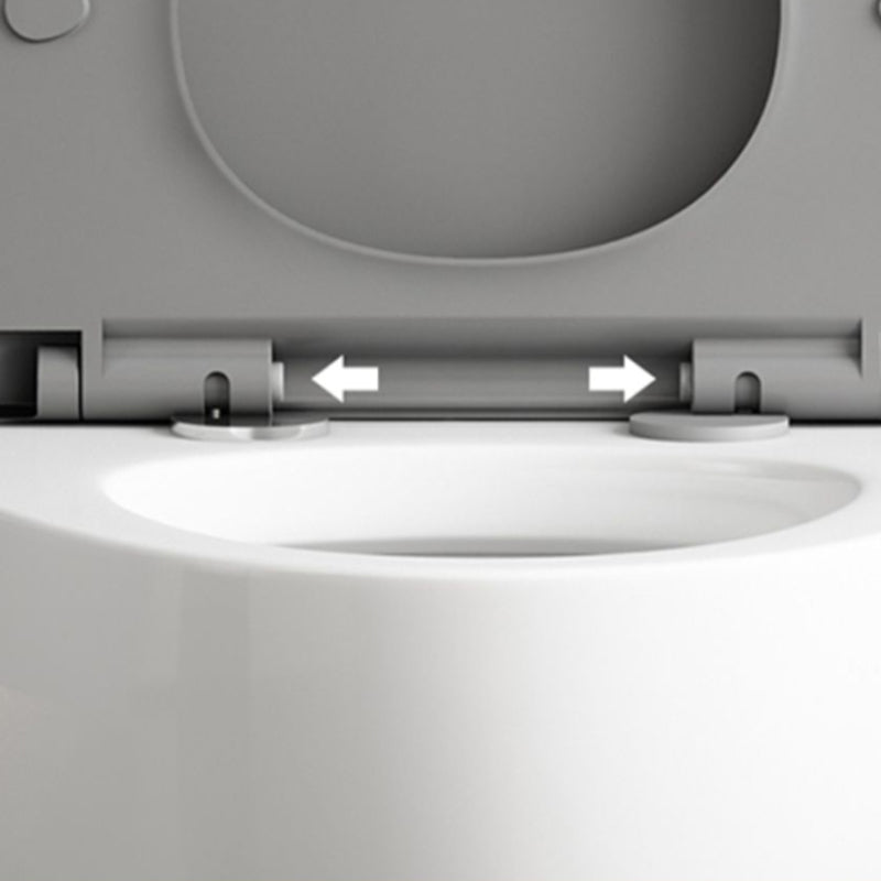 Contemporary Siphon Jet Toilet Bowl One Piece Skirted Urine Toilet with Seat