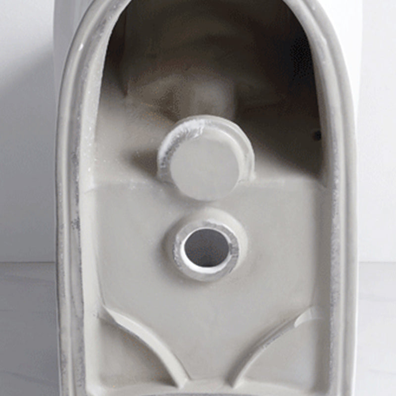 Contemporary Ceramic Toilet Bowl One Piece Skirted Urine Toilet with Seat