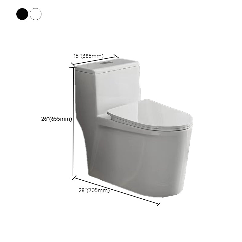 Modern 1-Piece Flush Toilet Floor Mount Urine Toilet for Bathroom