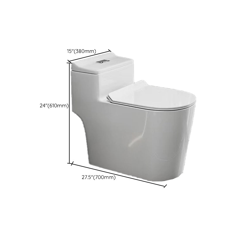 Modern 1-Piece Flush Toilet Floor Mount Urine Toilet for Bathroom