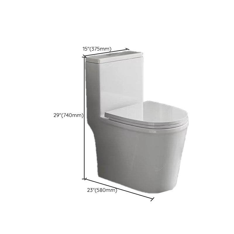 Modern 1-Piece Flush Toilet Floor Mount Urine Toilet for Bathroom