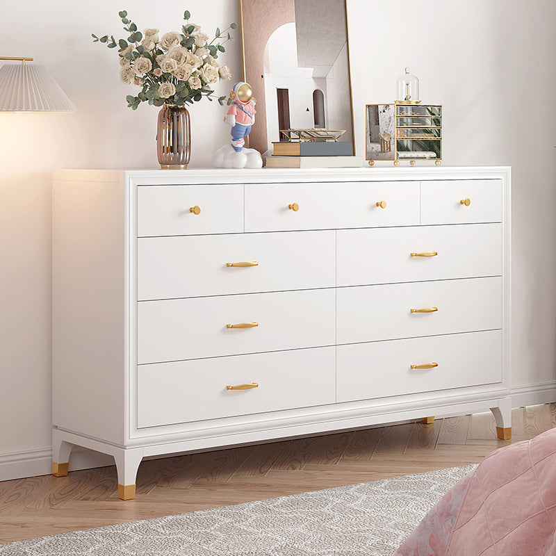 Classic Glam Storage Chest White 5/8/9 Drawers Chest , 15.6-inch Width
