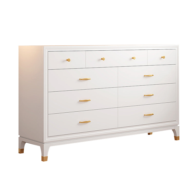 Classic Glam Storage Chest White 5/8/9 Drawers Chest , 15.6-inch Width