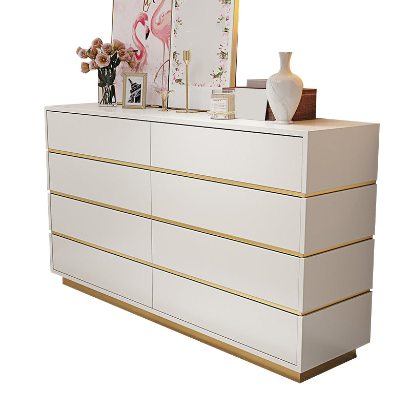 Classic Glam Storage Chest White 5/8/9 Drawers Chest , 15.6-inch Width