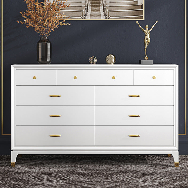 Classic Glam Storage Chest White 5/8/9 Drawers Chest , 15.6-inch Width