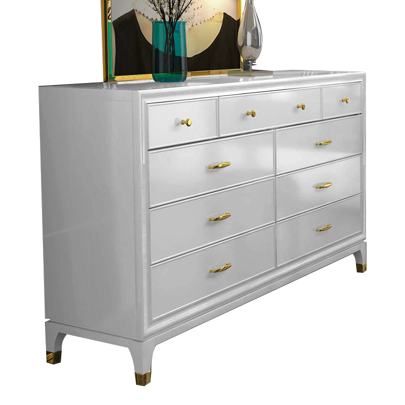 Classic Glam Storage Chest White 5/8/9 Drawers Chest , 15.6-inch Width