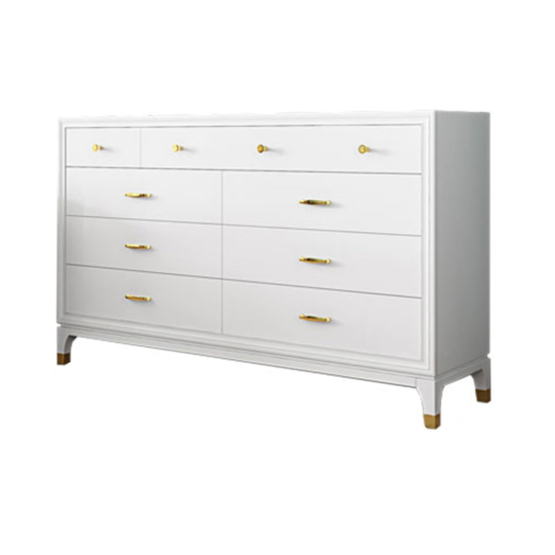 Classic Glam Storage Chest White 5/8/9 Drawers Chest , 15.6-inch Width
