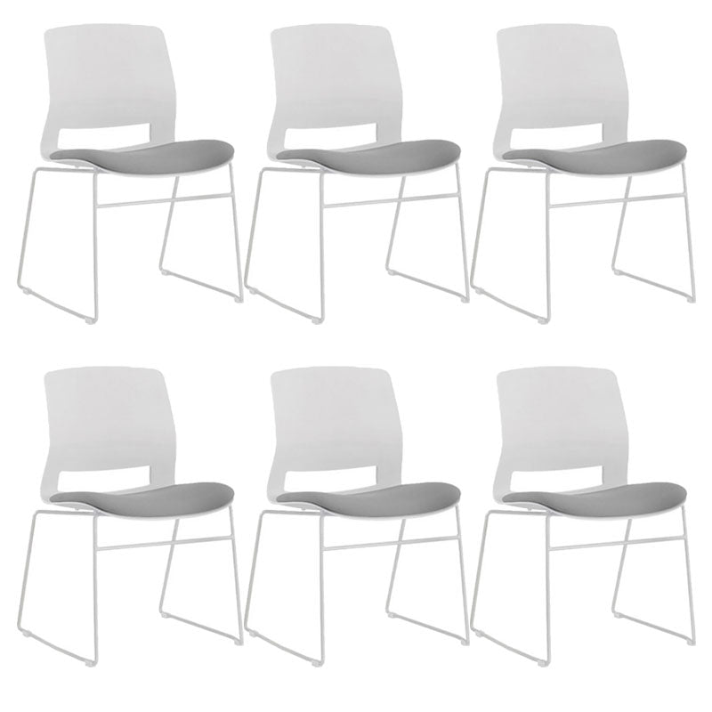 Contemporary No Arm Conference Chair Legs Included Desk Chair for Office