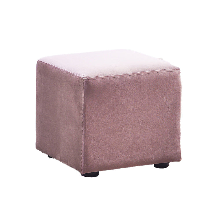 Modern Square Pouf Trea Resistant Velvet Pouf for Drawing Room