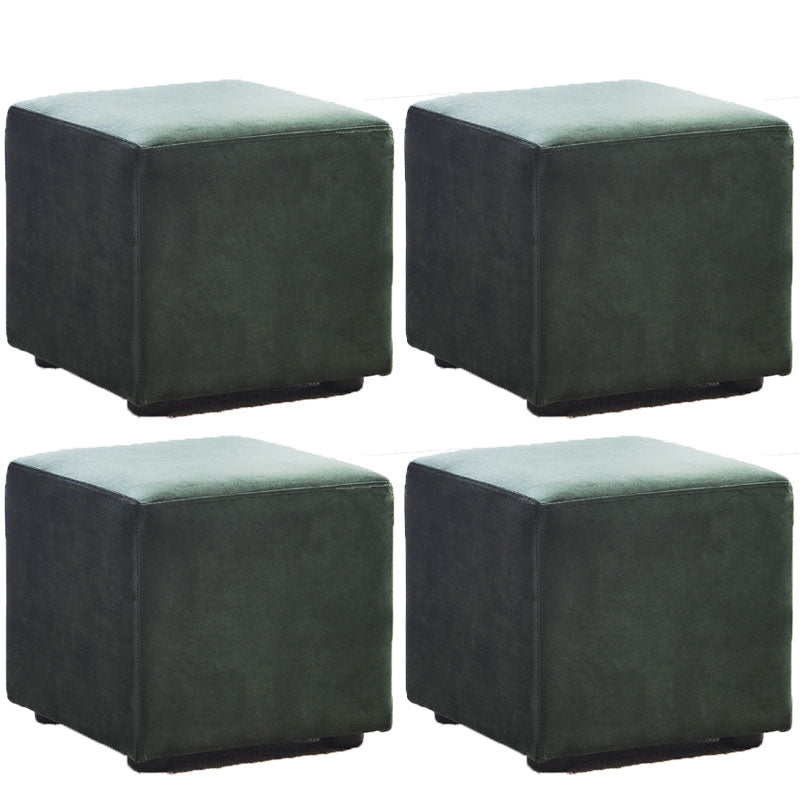 Modern Square Pouf Trea Resistant Velvet Pouf for Drawing Room