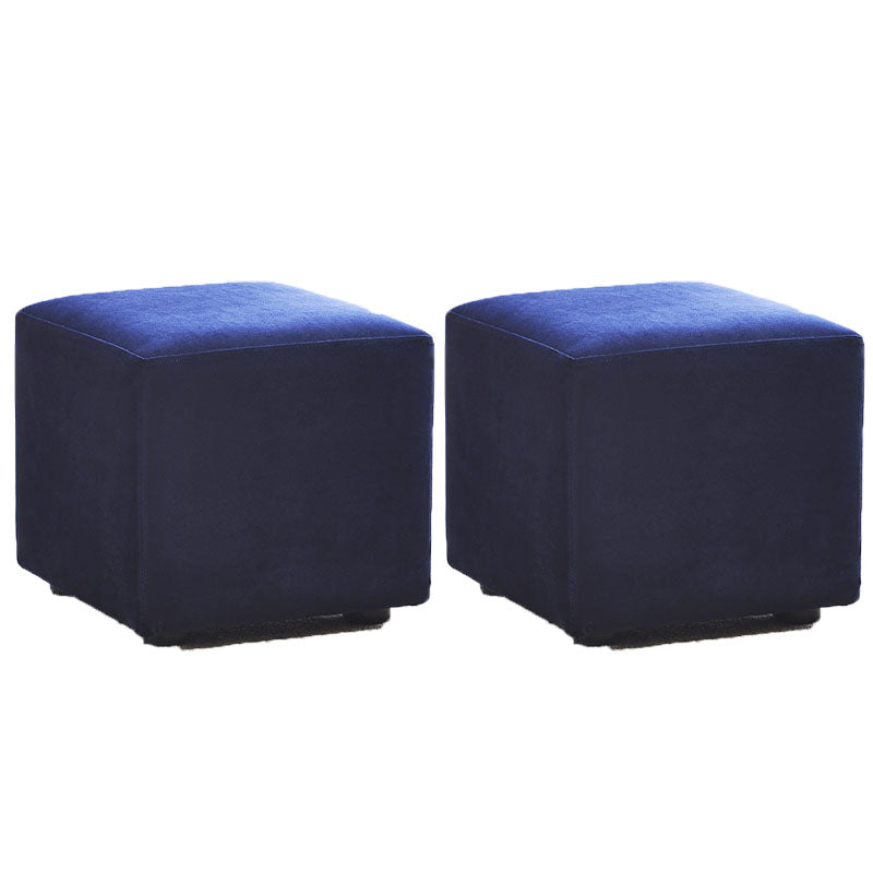 Modern Square Pouf Trea Resistant Velvet Pouf for Drawing Room