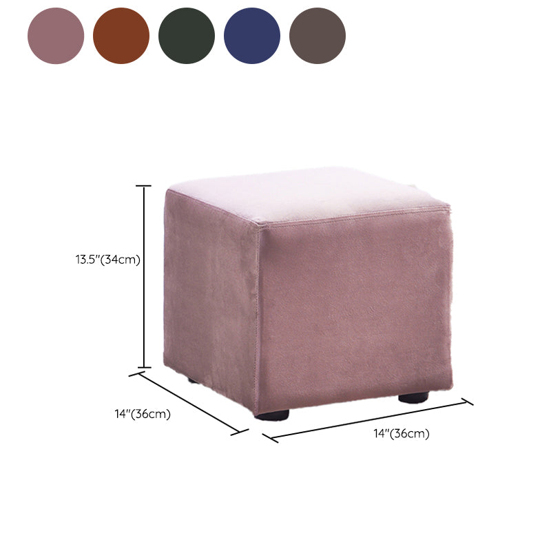 Modern Square Pouf Trea Resistant Velvet Pouf for Drawing Room