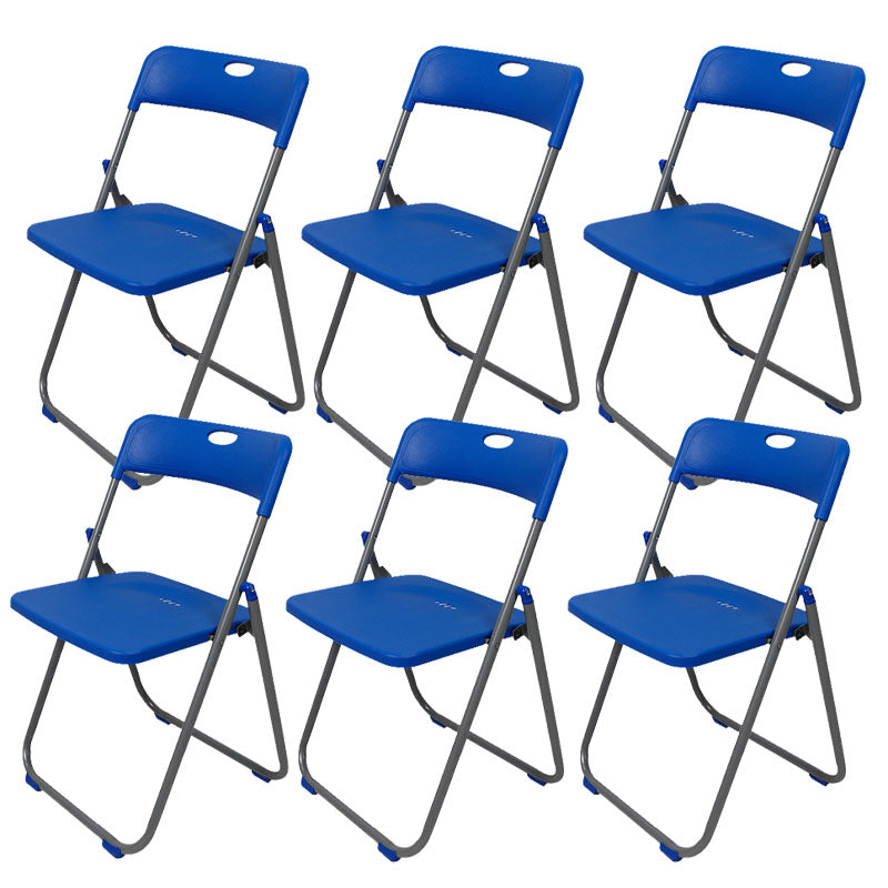 Contemporary Metal Office Chair No Wheels Desk Chair without Arm