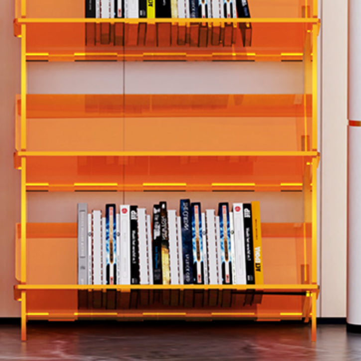 Standard Acrylic Bookcase Scandinavian Closed Back Bookshelf
