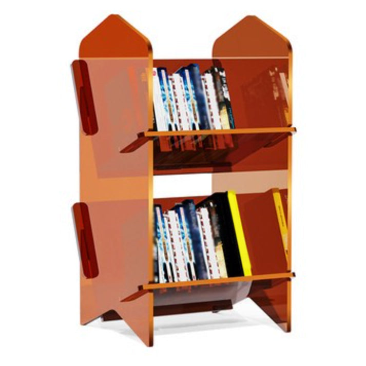 Standard Acrylic Bookcase Scandinavian Closed Back Bookshelf