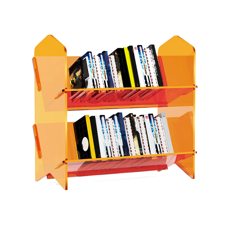 Standard Acrylic Bookcase Scandinavian Closed Back Bookshelf