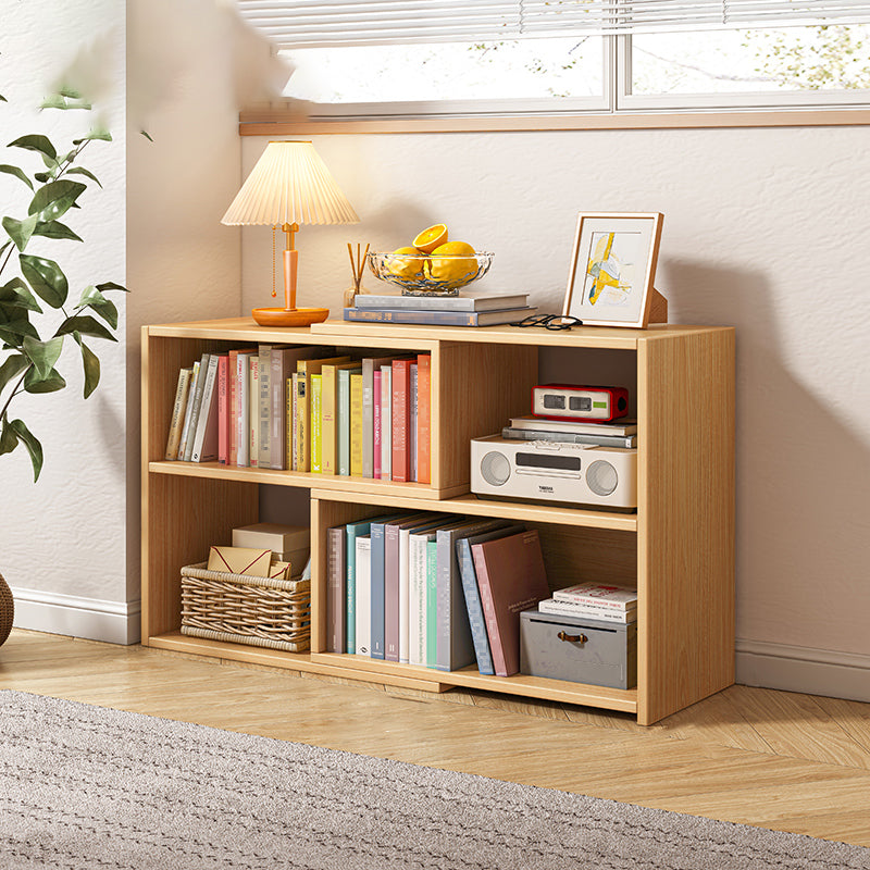 Engineered Wood Standard Bookshelf Contemporary Closed Back with Shelves