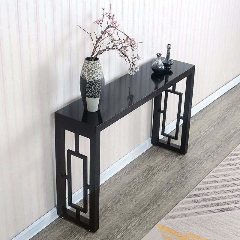 Solid Wood Console Table Rectangle Accent Table for Hall , 29.53-inch Tall