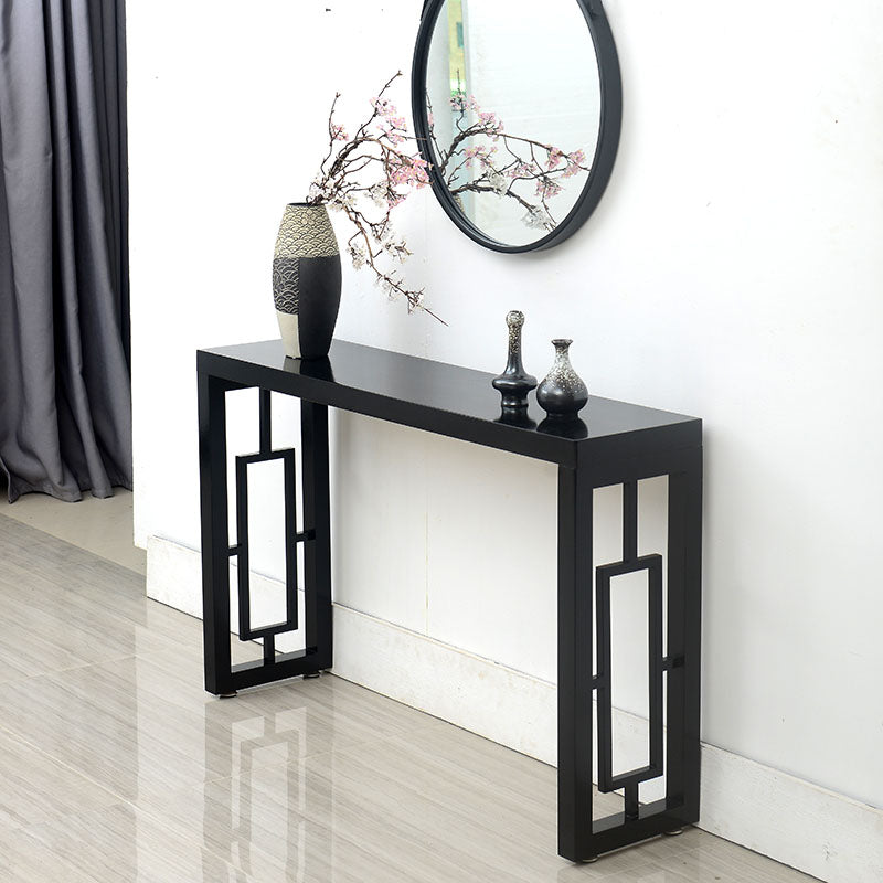 Solid Wood Console Table Rectangle Accent Table for Hall , 29.53-inch Tall