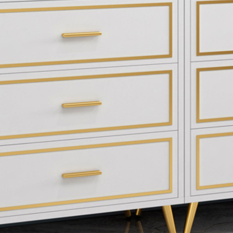 Glam Lingerie Chest Wood Vertical Storage Chest with Drawers for Bedroom